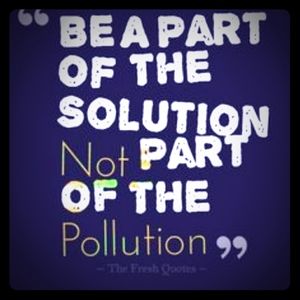 Be a part of the solution